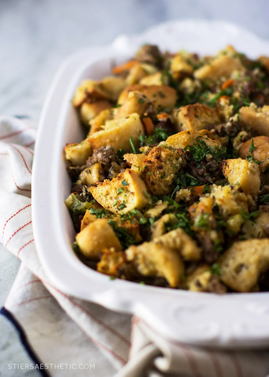 Ciabatta & Sausage Stuffing