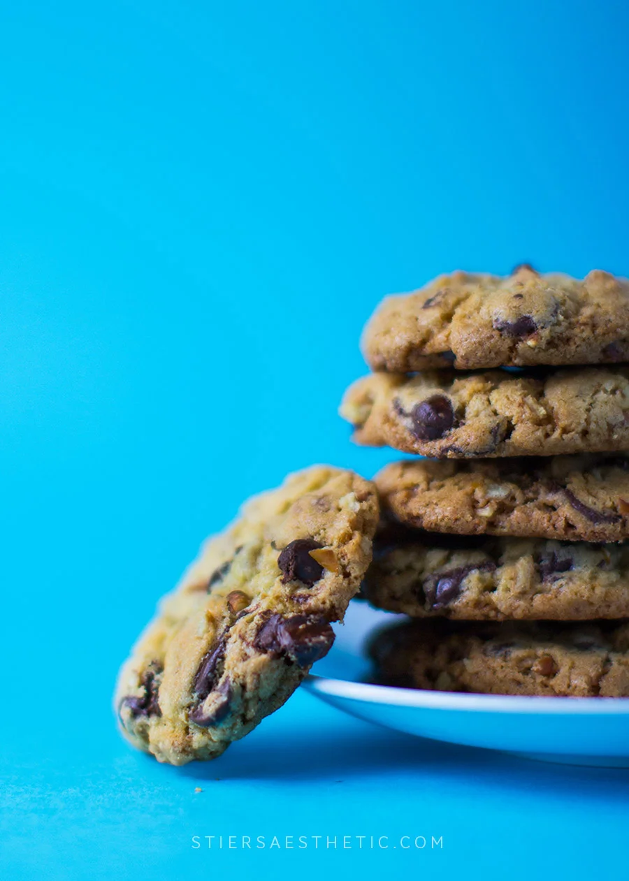 Salted Chocolate Granola Cookies