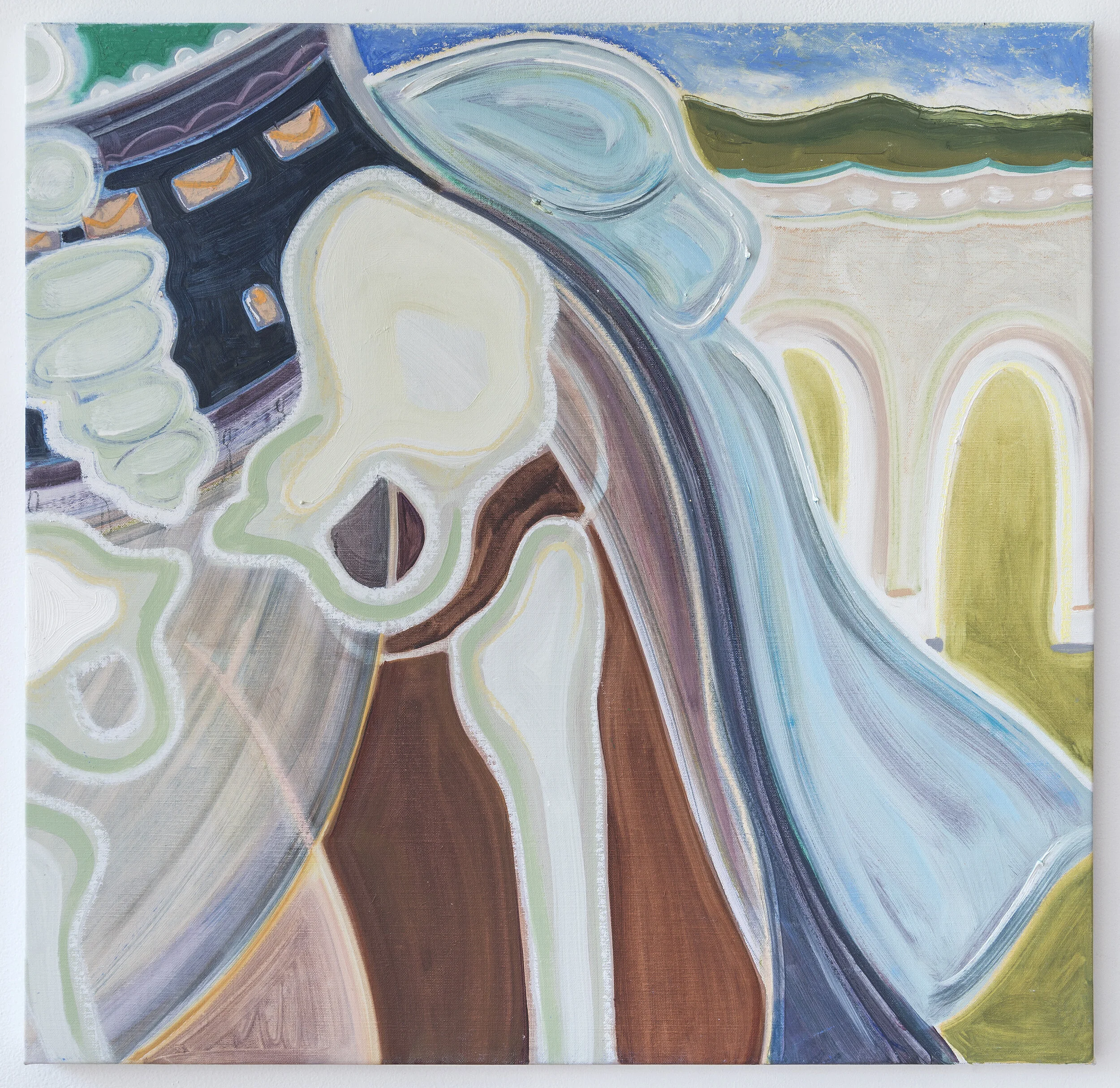 Georgia Elrod_No Bow_2019_Oil and mixed media on canvas_25” x 27” .jpg