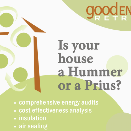 PROJECT: Consumer Guide Advertisement ROLE: Freelance Graphic Designer CHALLENGE: Attract upscale and environmentally aware clients to retrofit their homes by Good Energy Retrofits.