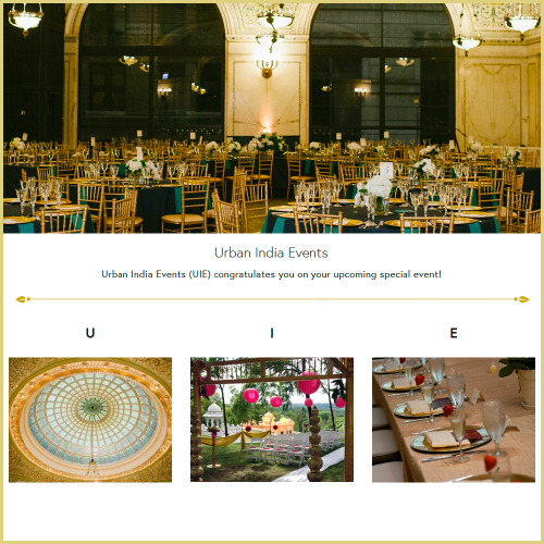 Urban India Events : Features an event planning service that specializes in modern Indian events. See website