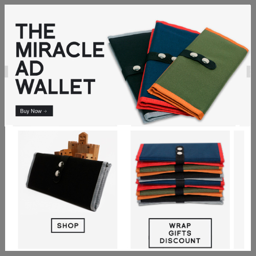 Miracle AD Wallet : eCommerce site sells a special wallet used by Assistant Directors on movie sets. See website