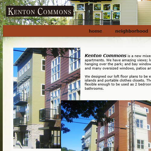 Kenton Commons : Sells apartment living in historic neighborhood. See website