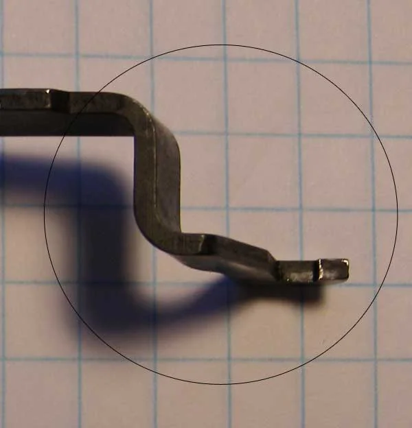 This is the area of the trigger bar that can cause problems.