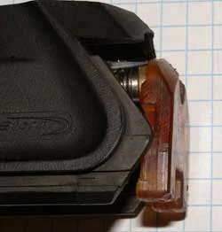 Move the slide to the forward position with the " Cocking Handle ".