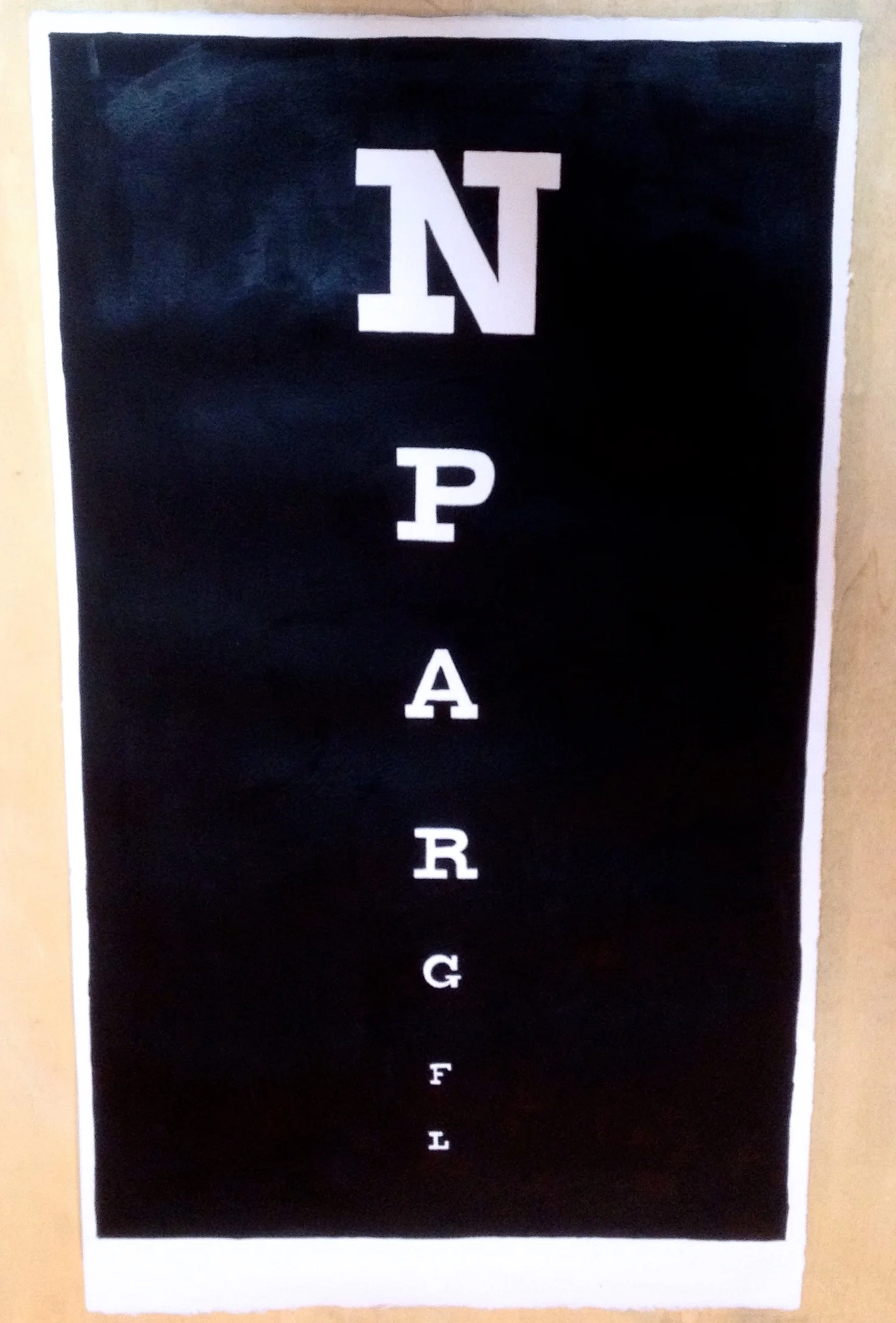 Grapheme Color Spectrum, in Egyptian Paragon, for Caitlin