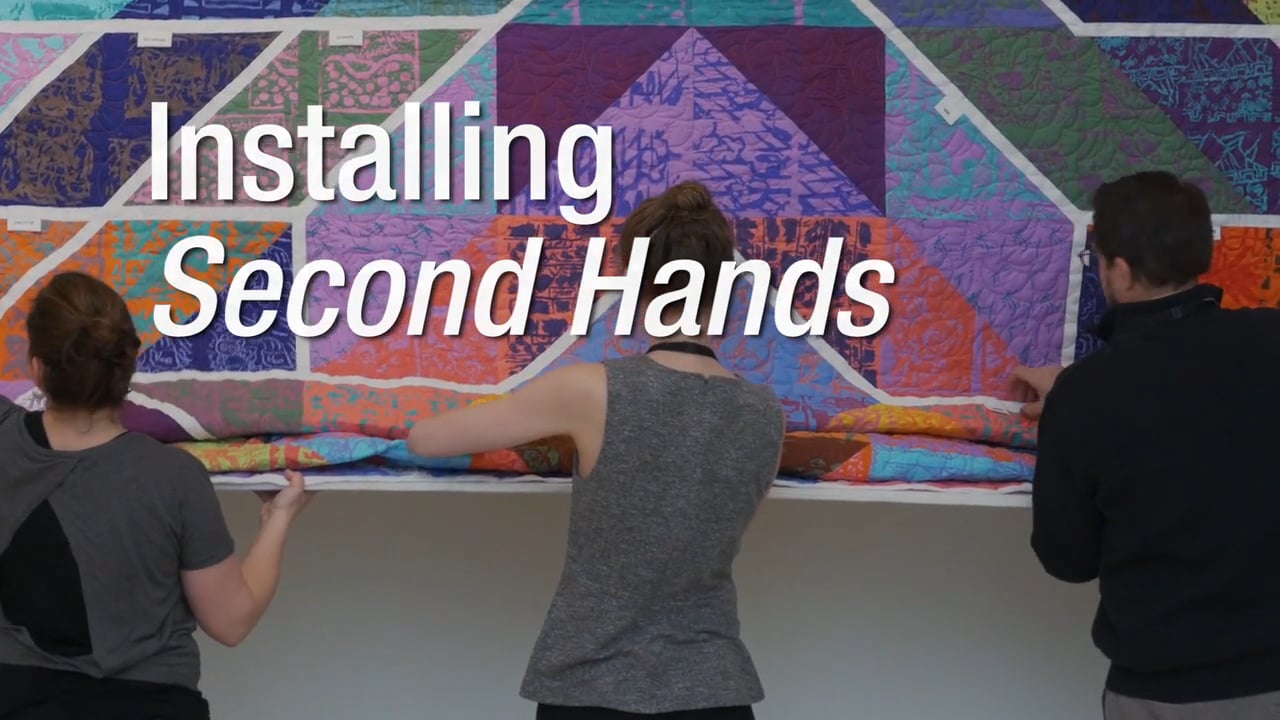 Installing "Second Hands" // Community Artist Initiative // Museum of Fine Arts Boston
