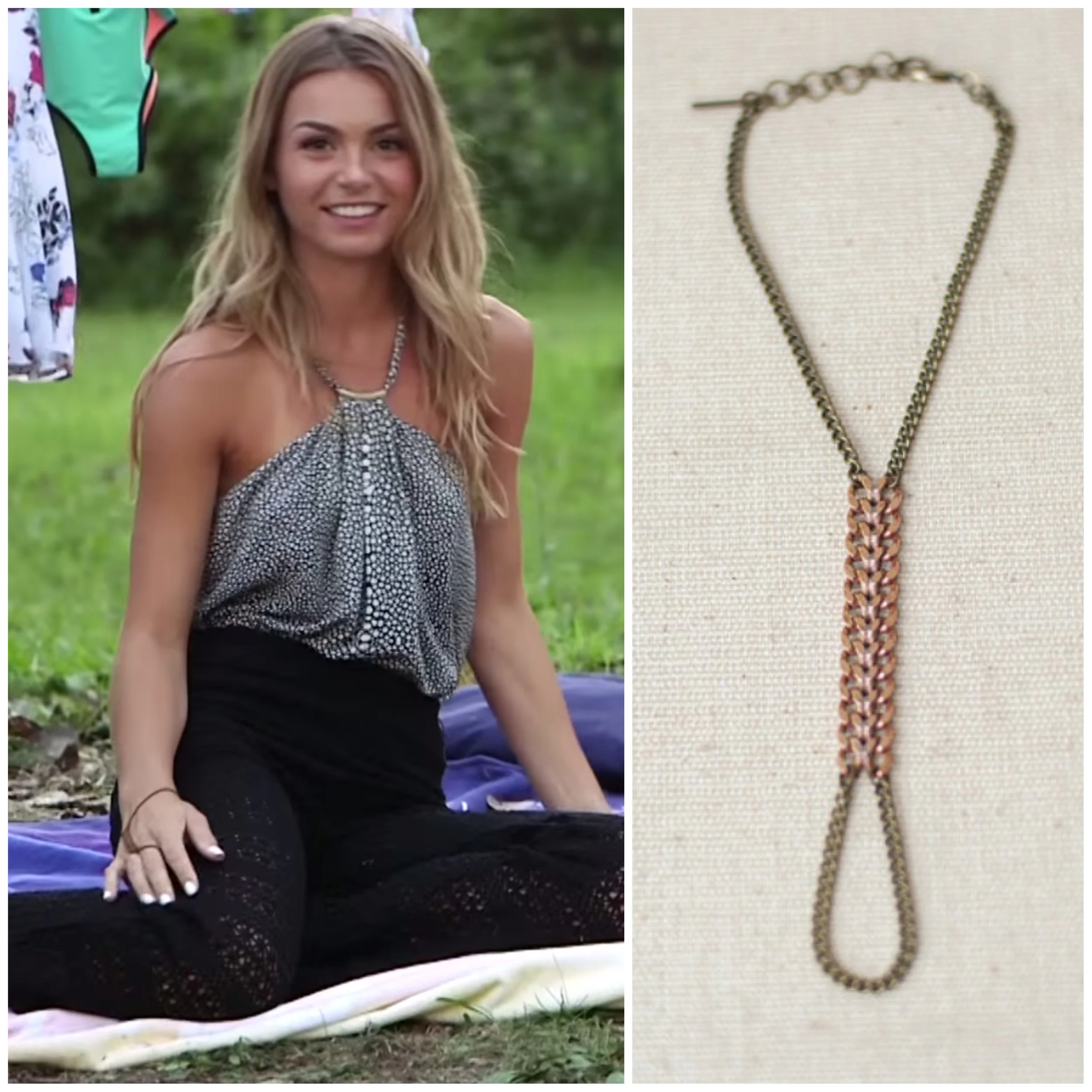 Dolorous Copper Curb Handpiece featured on the MTV Fora 'Glamping' Style Guide