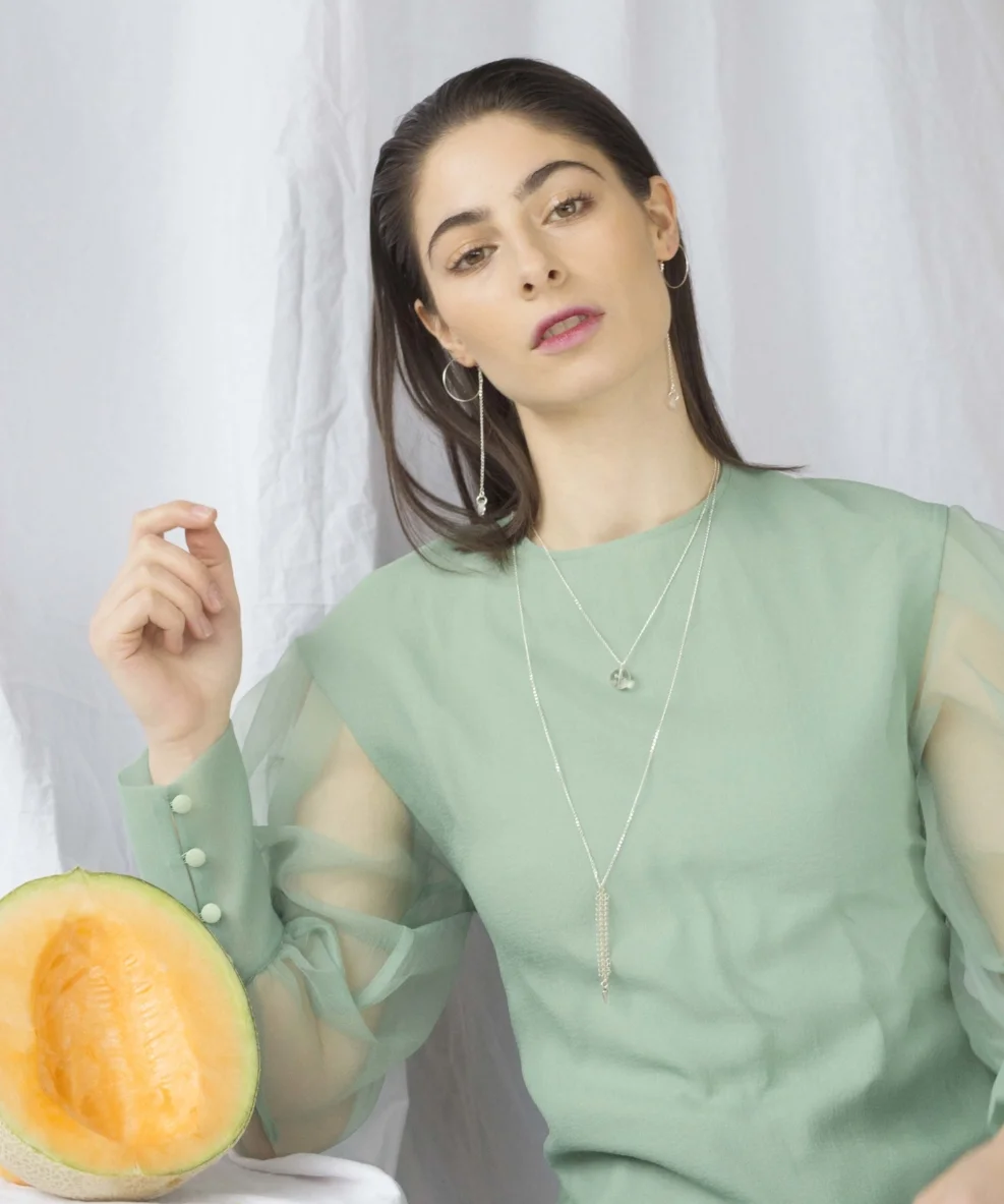 Dolorous Jewelry SS18 Lookbook Silver Necklace Hoppe Earrings Crystal Quartz Orb 14.jpg