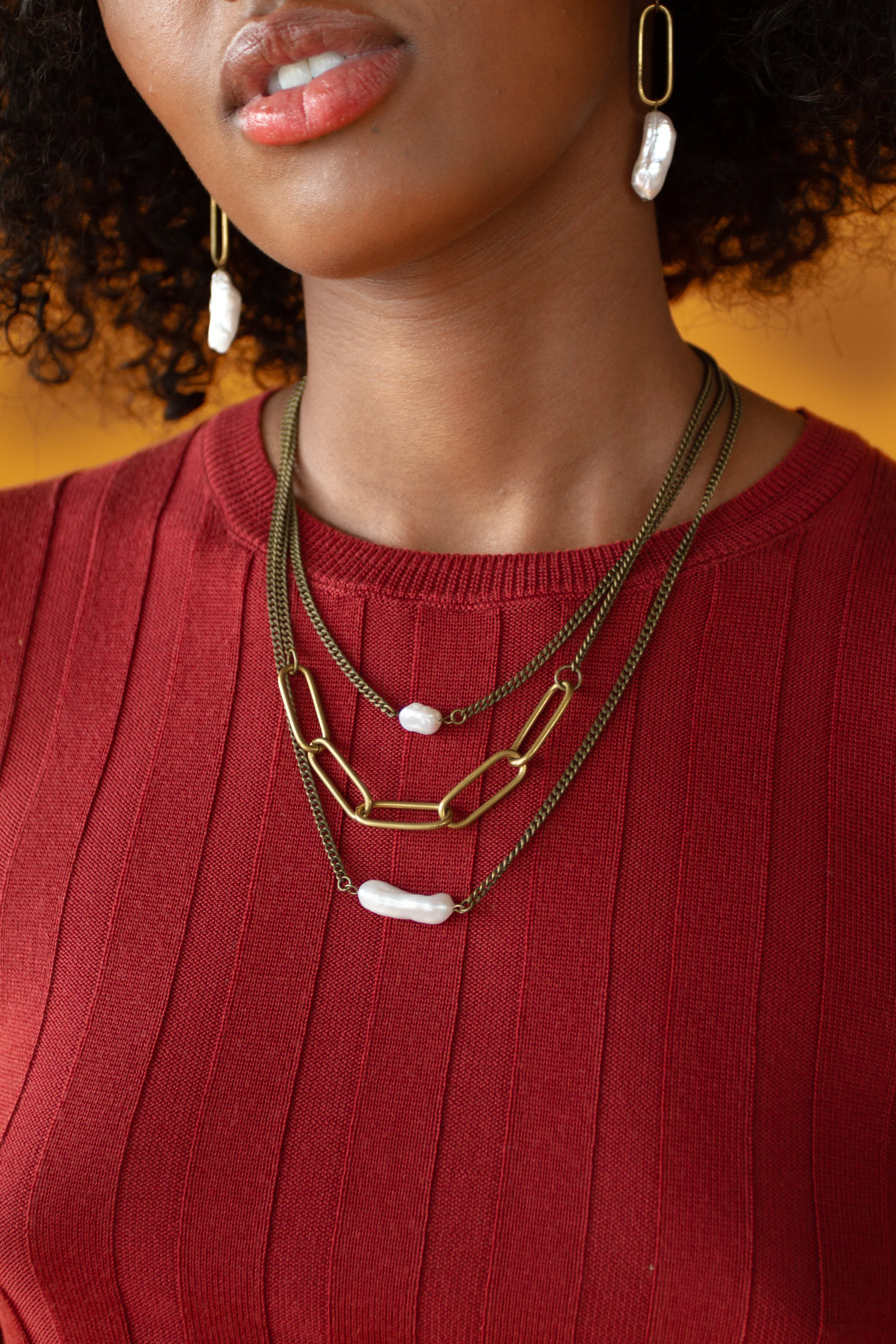 Dolorous Jewelry Pearl and Chain Jewelry FW19