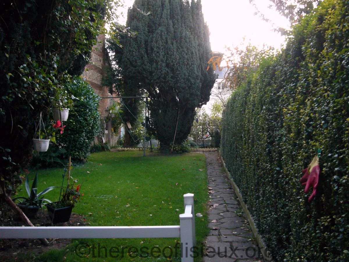 The upper garden of 7 Rue Labbey