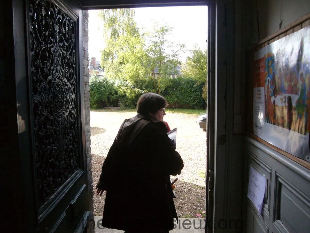 Back door to the Guerin house