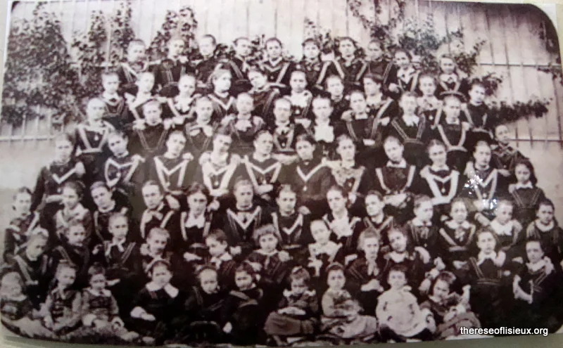 Students of the Benedictine Abbey of Notre Dame du Pres at Lisieux