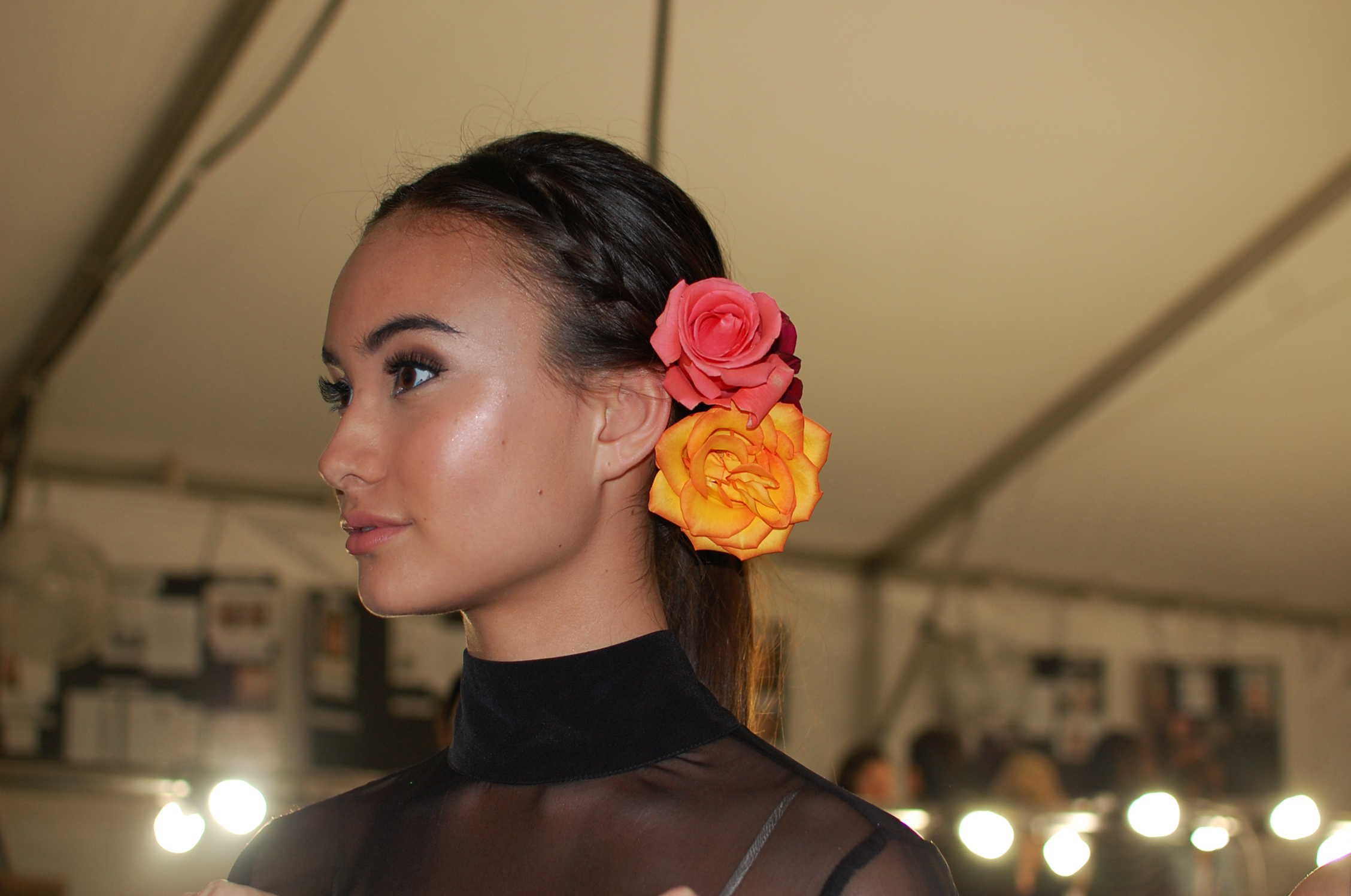 Judiciously placed highlighter gives model Nicole Chinuntdet a fairy-like glow