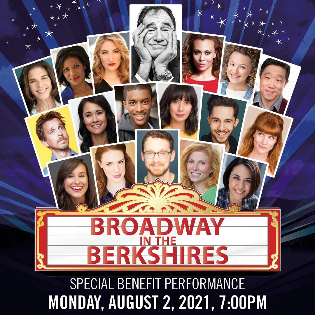 Super excited to be back at the @themahaiwe for Broadway in the Berkshires on August 2nd! Check out this amazing cast with @realrichardkind as our host! Thanks to @officialbroadwayworld for the write up and to my bestie @debgraus, who produces some f