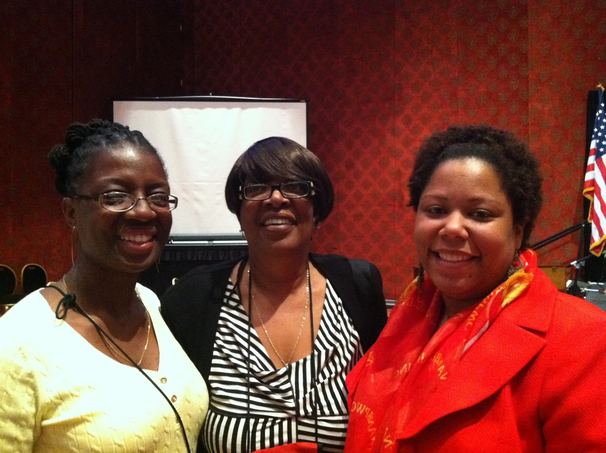 77th National Convention (Reno, NV) - N'Maat Ankhmeni, President NY Downstate/ Sandra Coleman - Past National President (2007 - 2011)/ Cheryl McKay - President, Teaneck-Englewood & Vicinity Club