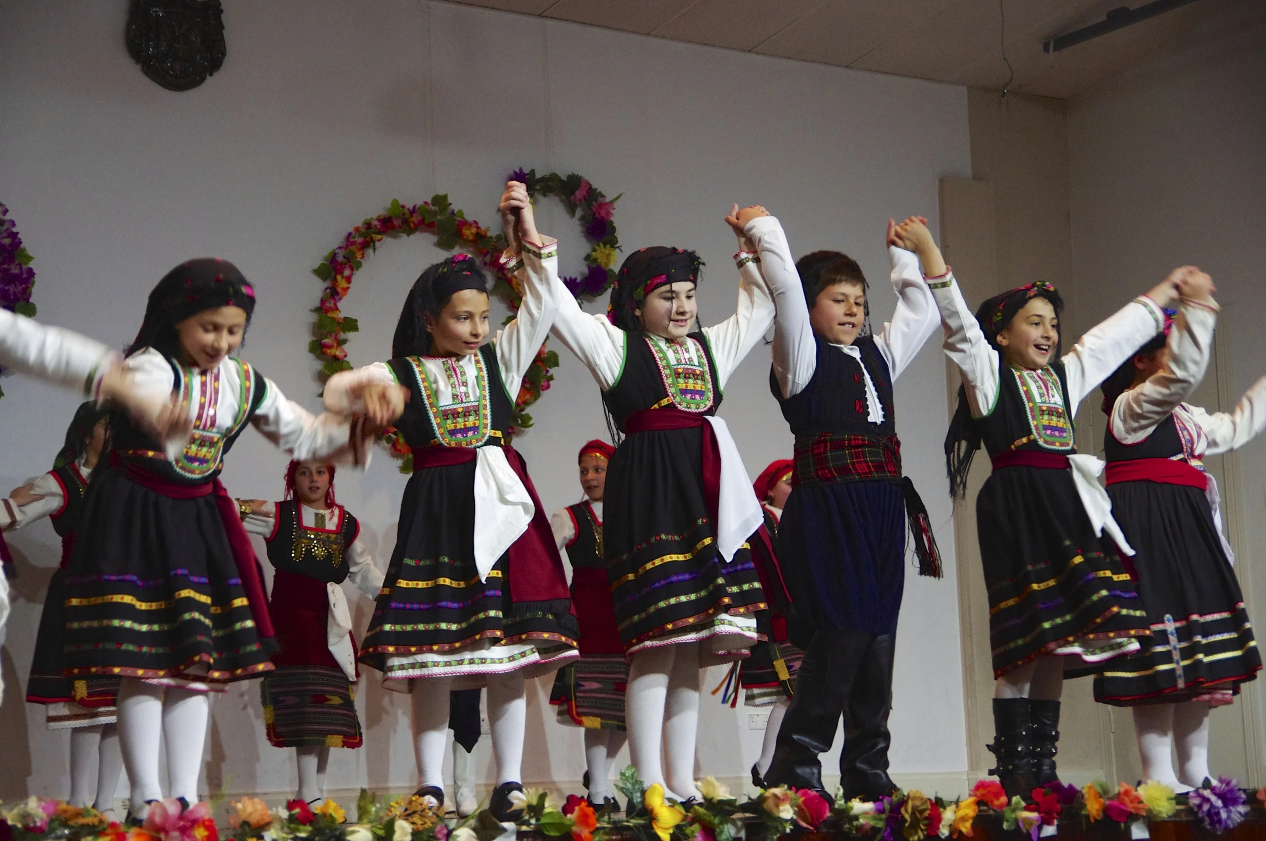 The juniors performing at Serbian Folkloric Festival 2014