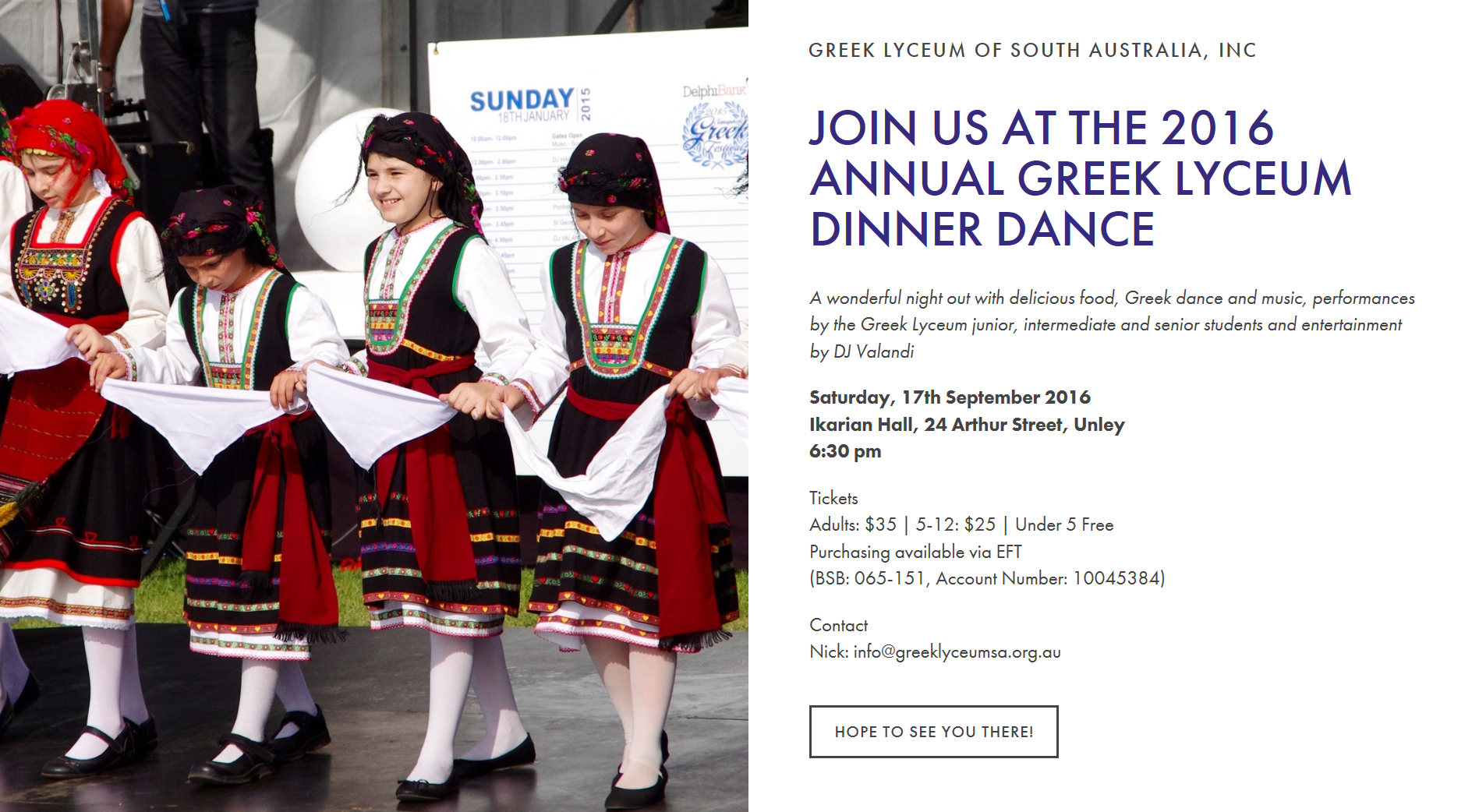 Annual Greek Lyceum Dinner Dance