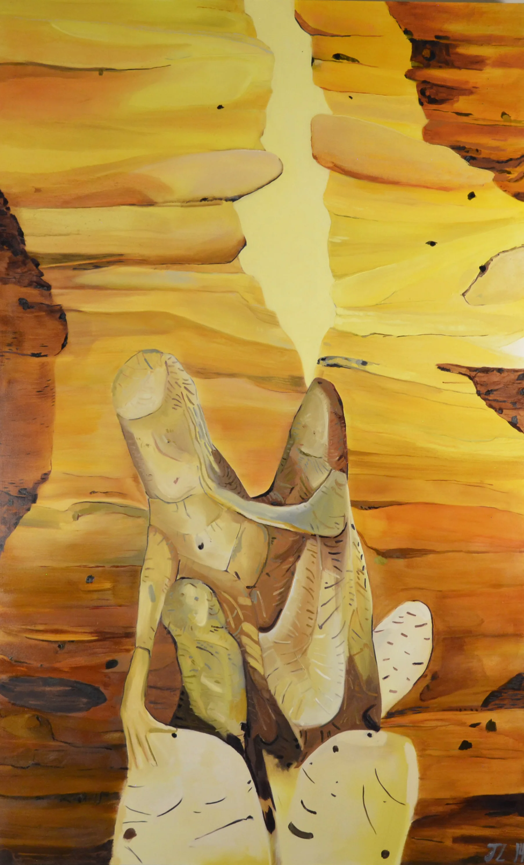 Untitled, oil on canvas, 60x96 inches.