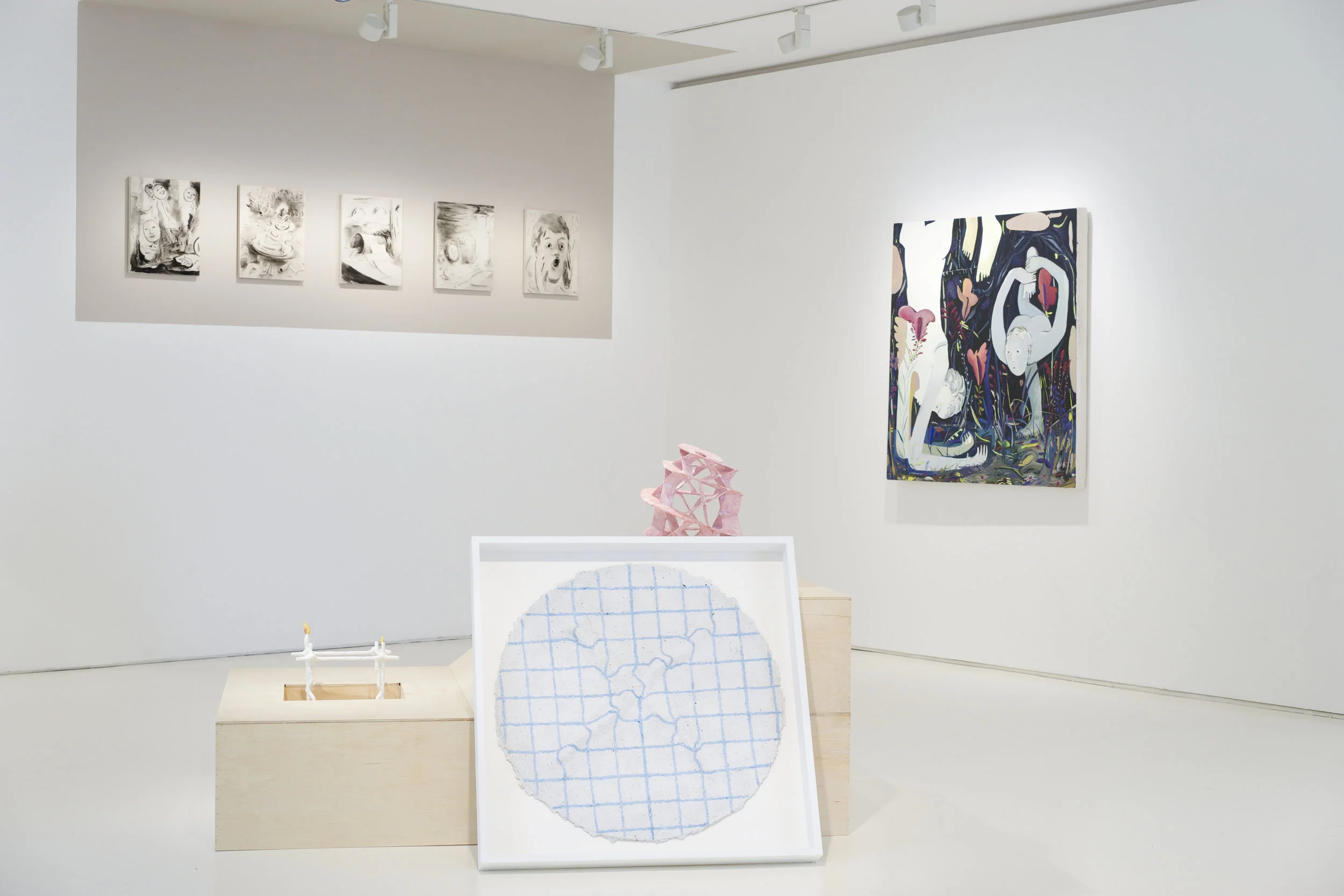 Installation view of group show, Klaus/Someone Else's Map, curated by Hayama Projects, Yeo Workshop, Singapore.