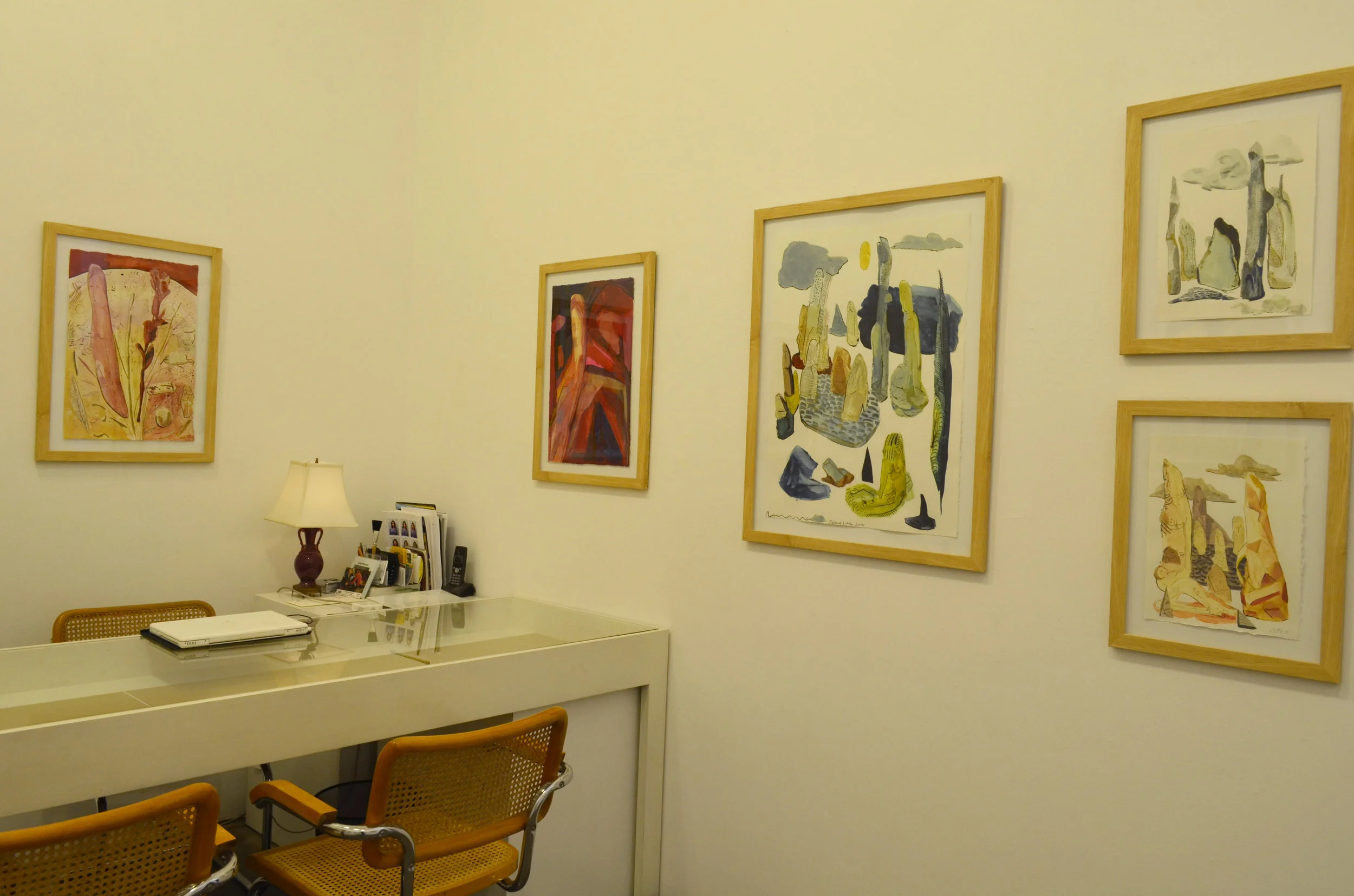 Installation view of Non Sequitur Streaming Narrative , Jancar Gallery, Los Angeles, CA, 2015.