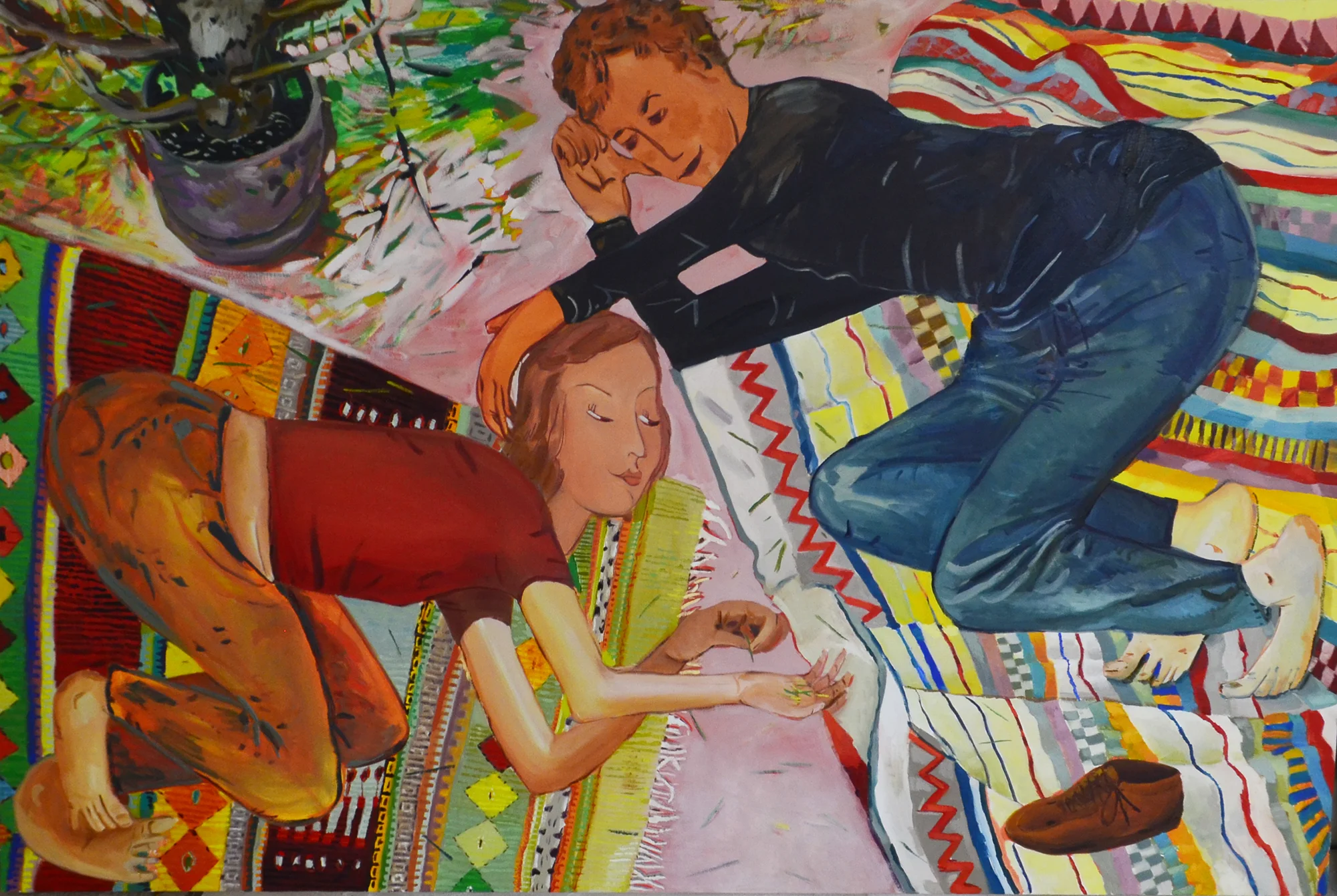 December, oil on canvas, 47x71 inches.