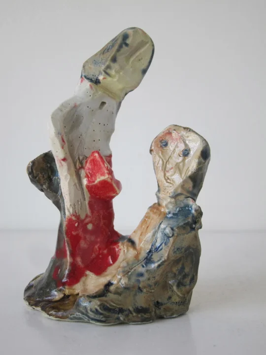 Stoneware and Glaze, 5 x 3 x 2 1/2 inches, 2014.