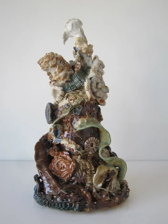 Stoneware and Glaze, 10 x 5 x 5 inches, 2017.