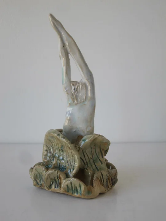 Stoneware and Glaze, 7 x 3 x 3 inches, 2017.