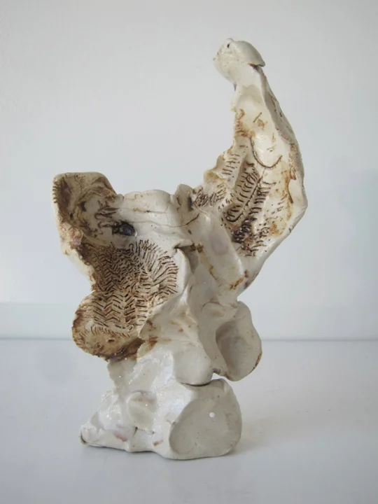 Stoneware and Glaze, 6 1/2 x 5 x 2 inches, 2014.