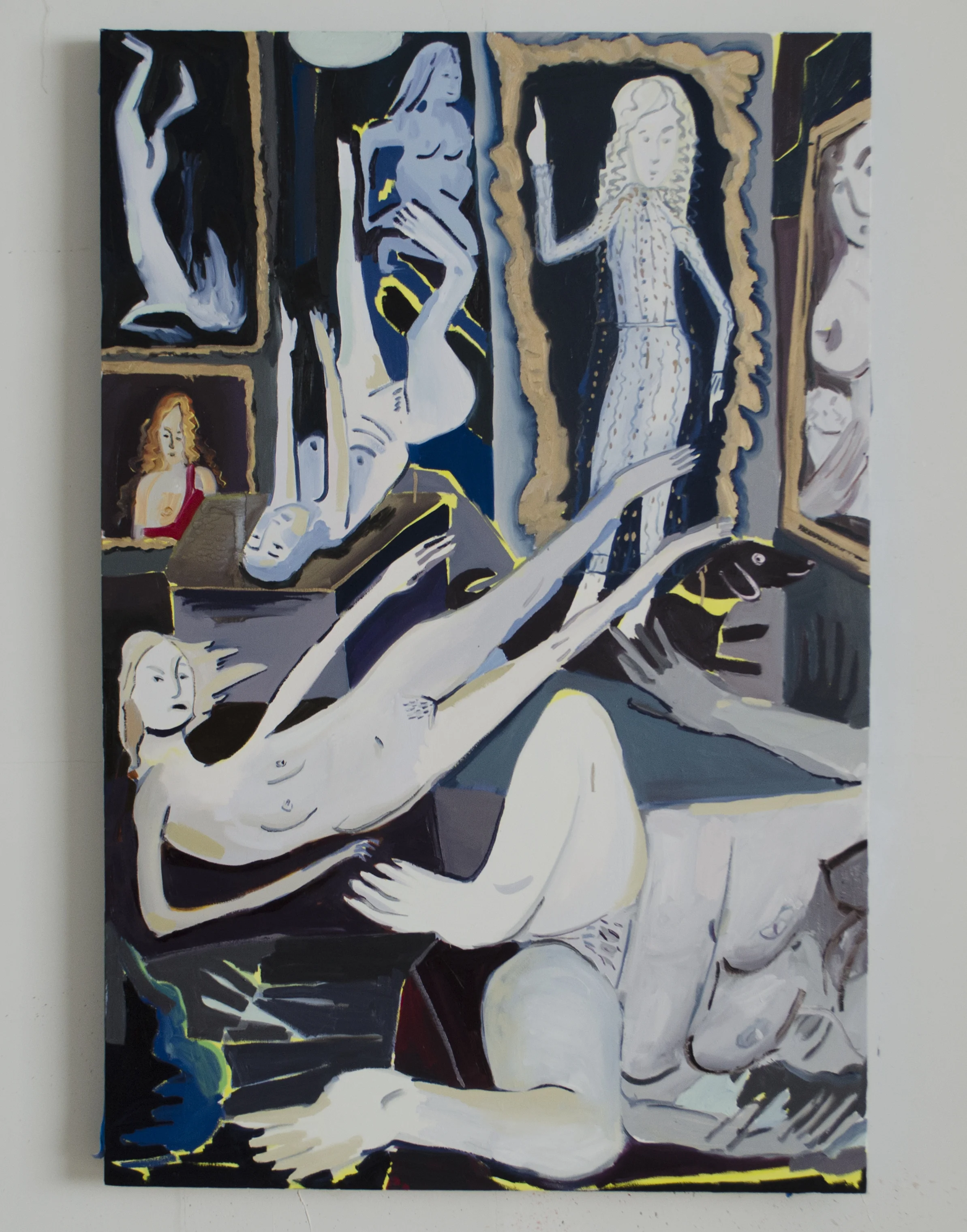 Norton Simon Museum, 47 x 71 inches, oil on canvas, 2017.