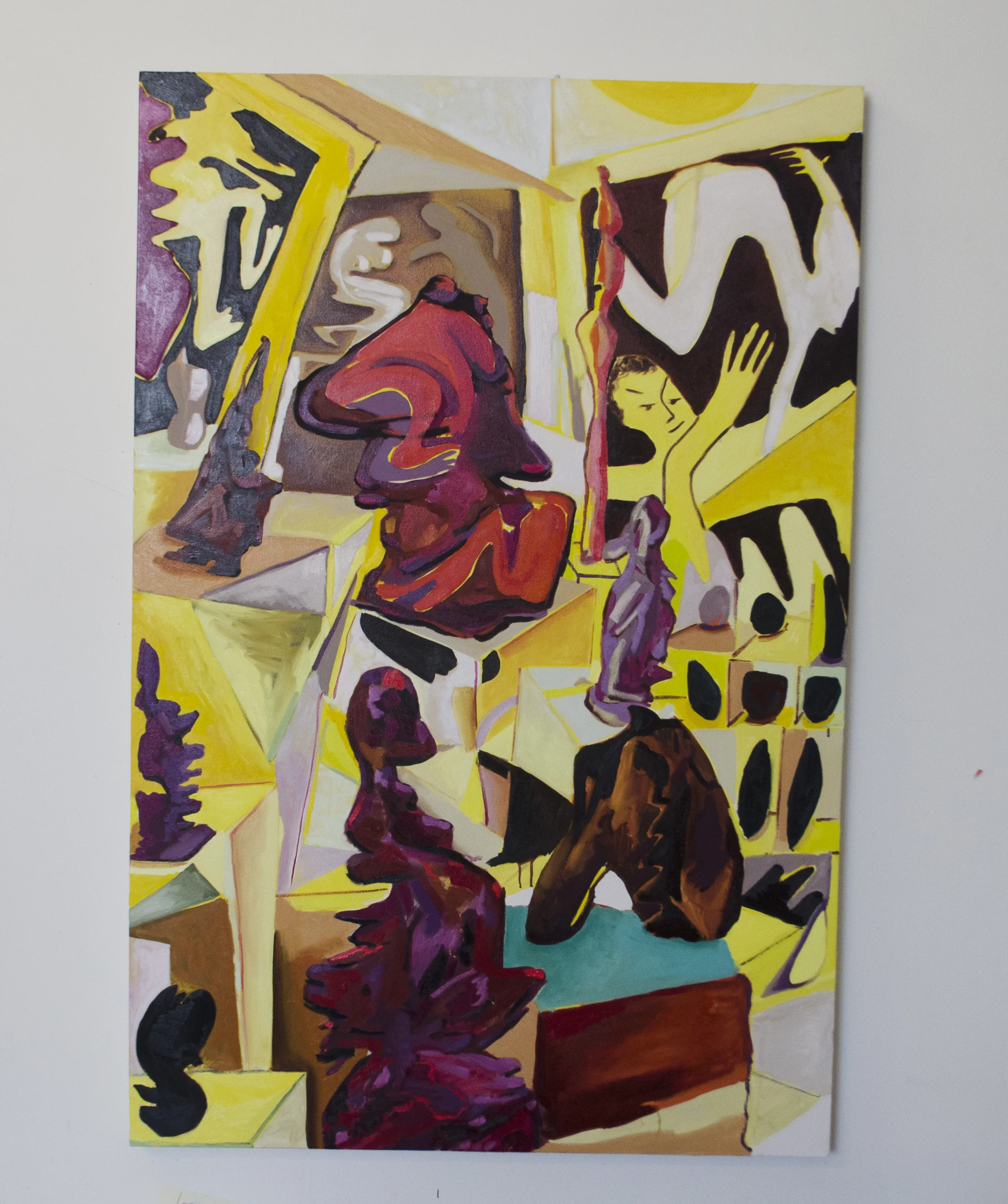 Lakers, 47 x 71 inches, oil on canvas, 2017. (08.127.PTG) Produced in the summer in Los Angeles, CA. © Courtesy of Jasmine Little