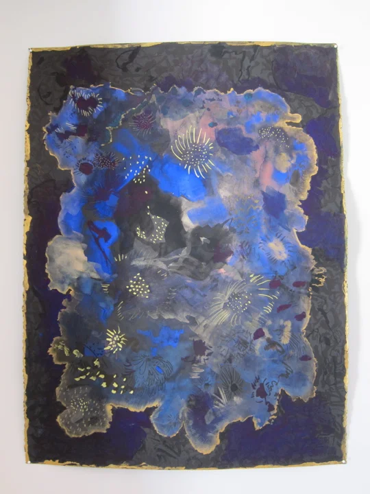 Untitled, 22x30 inches, watercolor and ink on paper, 2017. (07.117.WC) Produced in the summer in Los Angeles for exhibition Tidal at South Willard. Photo credit South Willard © Courtesy of Jasmine Little. In private collection.