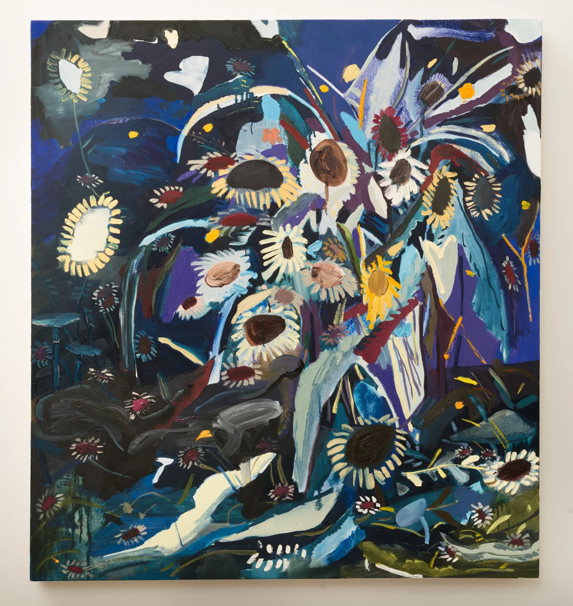 Flower Still Life, Oil on Canvas, 35”x38”.