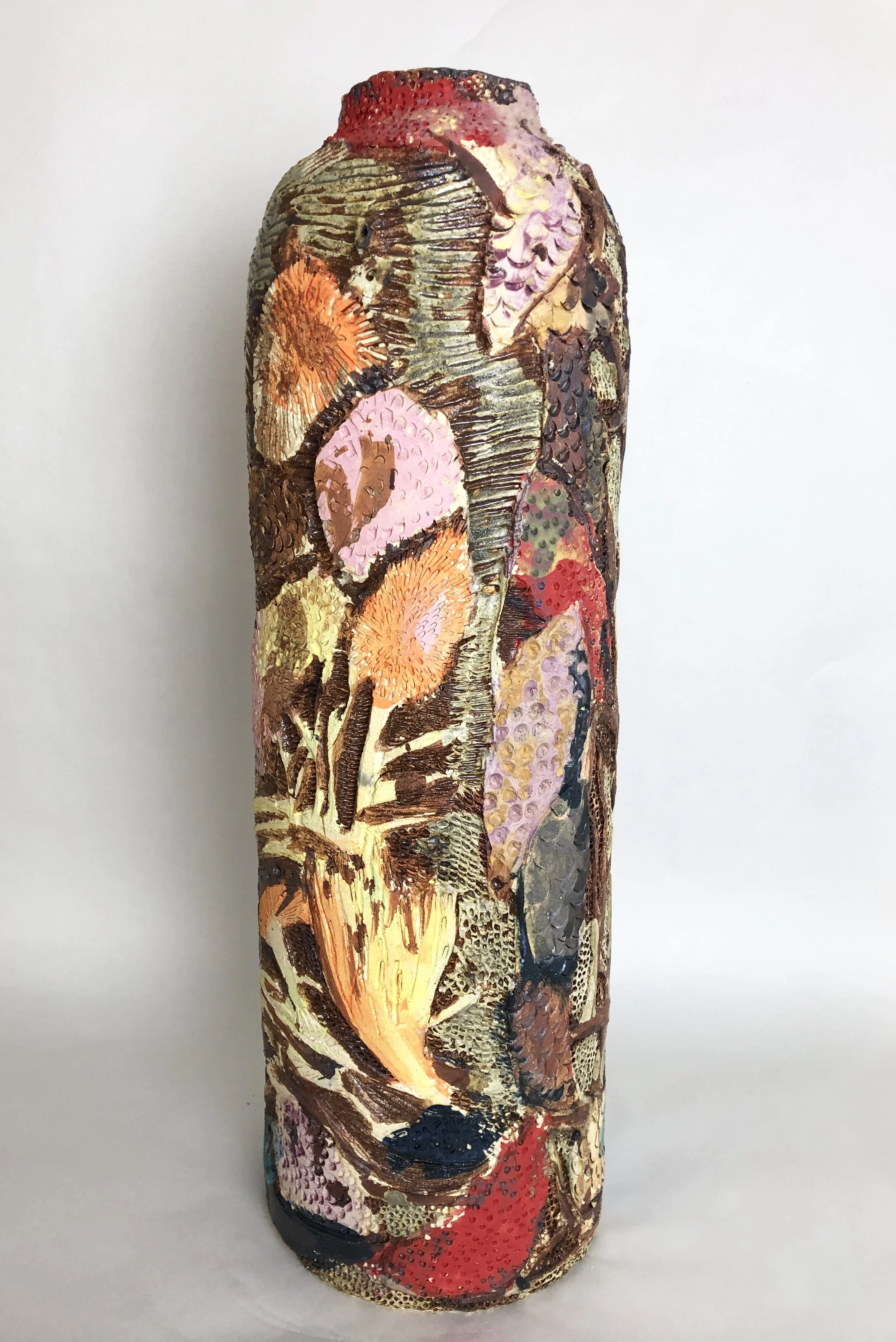 Stoneware and Glaze, 9”x28”.