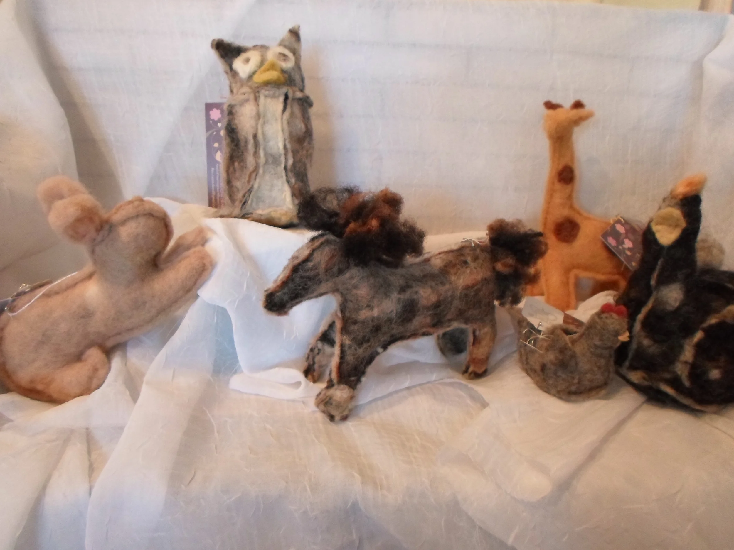 Flowering Heart Farm Wool Felted Animals - your choice - Locally Handmade $13+ Wants 1+