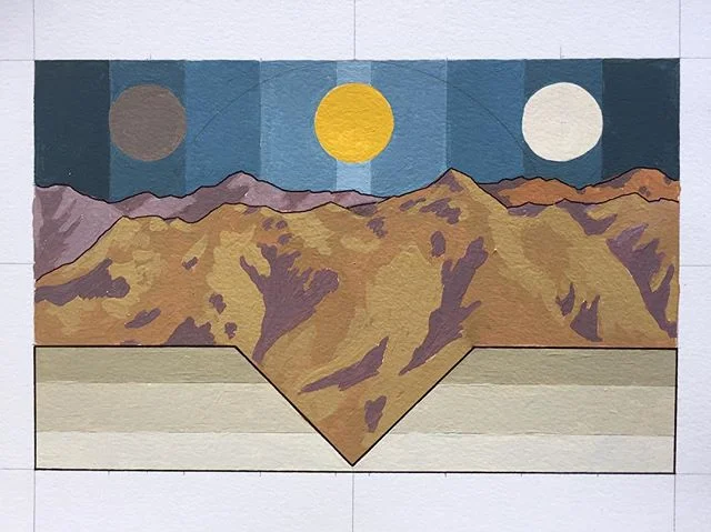 #sketches #workinprogress #cycles #goldenratio #geometricabstraction #goldenacrylics #painting