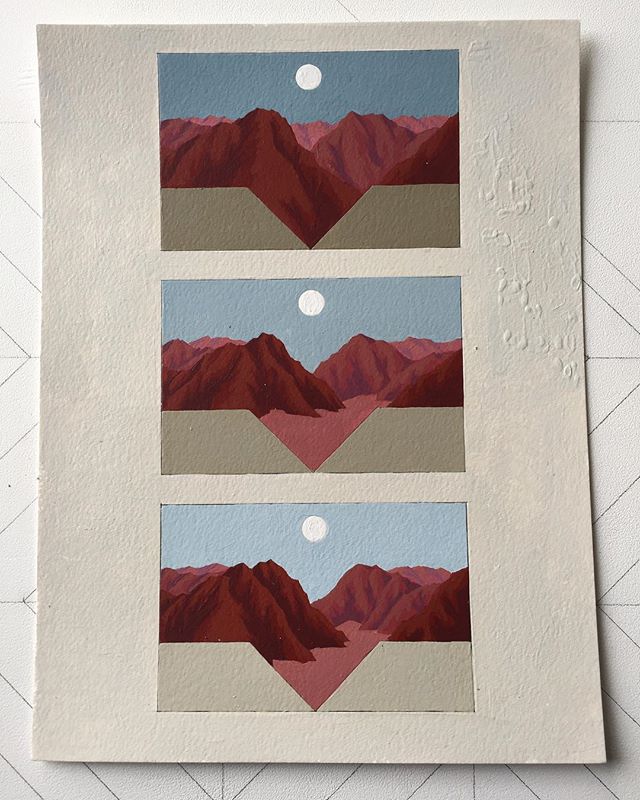 #geometricabstraction #painting #goldenratio #mountains #goldenpaints
