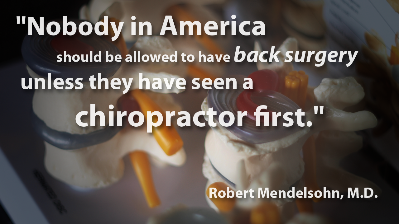 AMA Recommends Chiropractic Before Resorting to Surgery