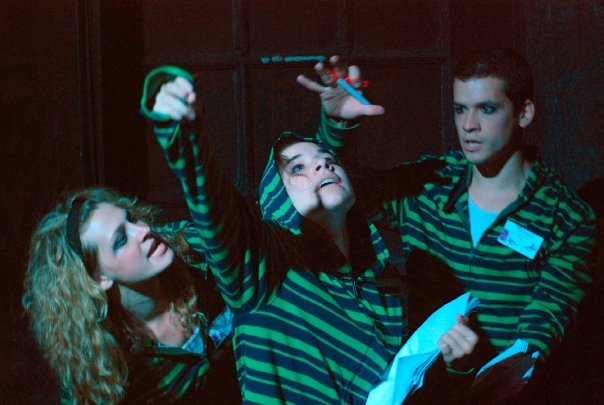 Playing Pronoun, an introvert comic book writer in Origin Story, performed with the Hangar Theatre's LAB Company