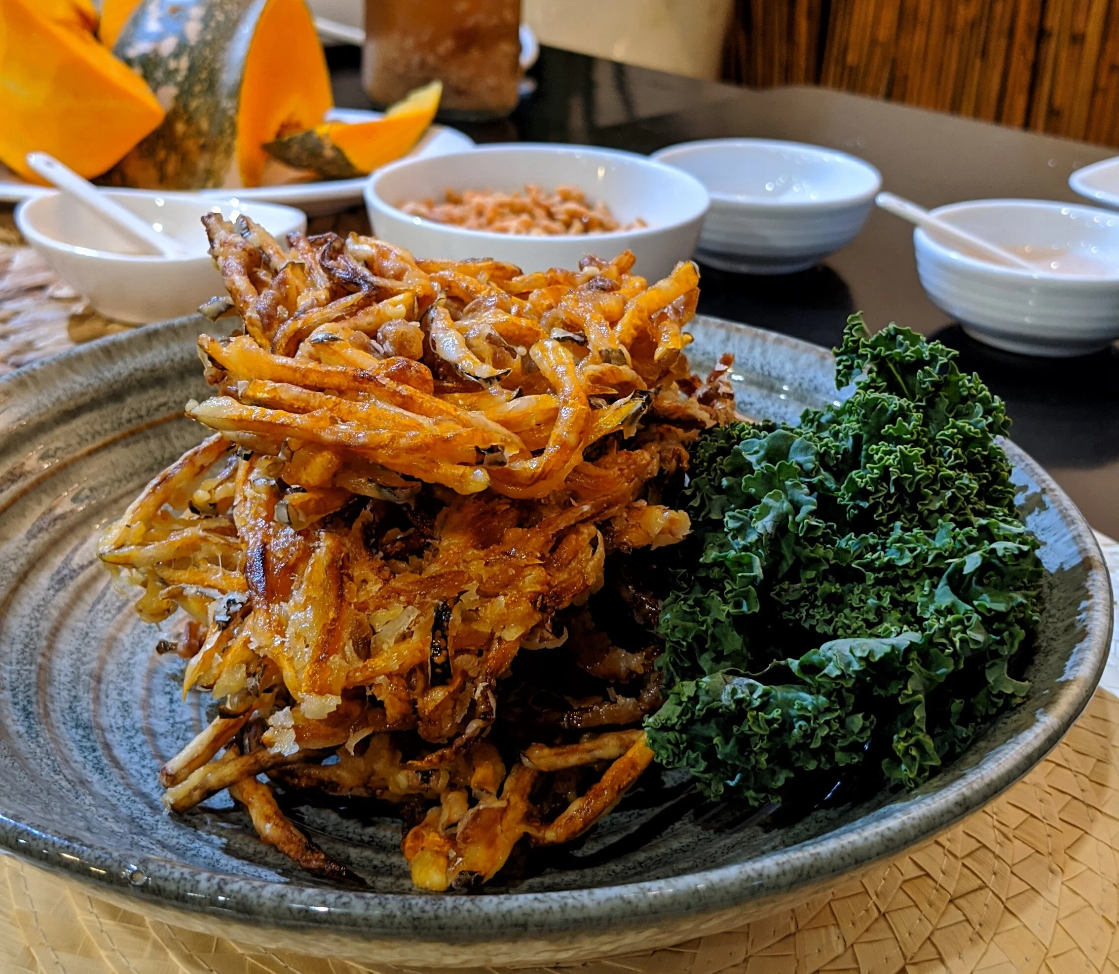 Pumpkin and Hibi Okoy