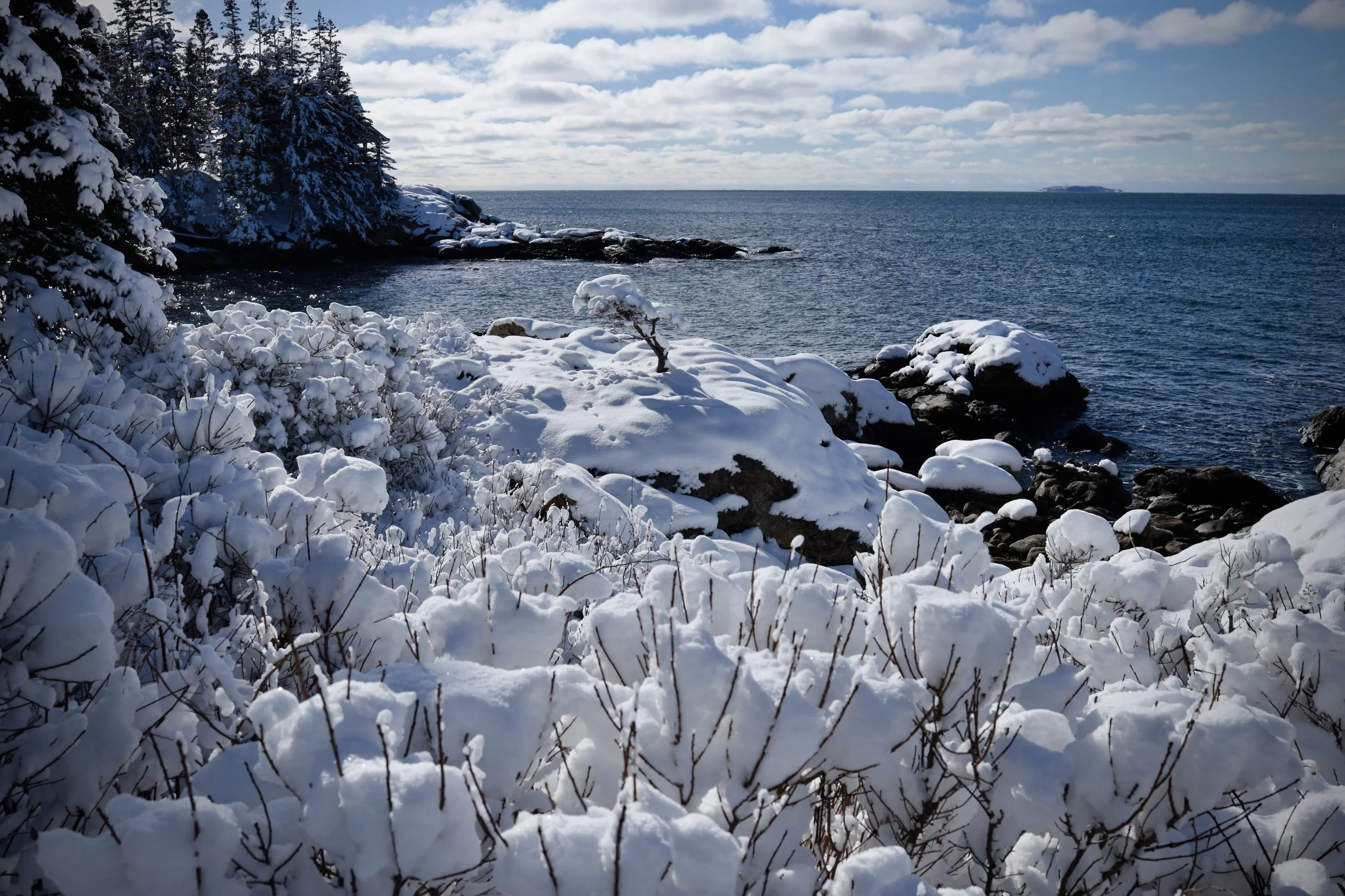 January: Across Sheepscot Bay