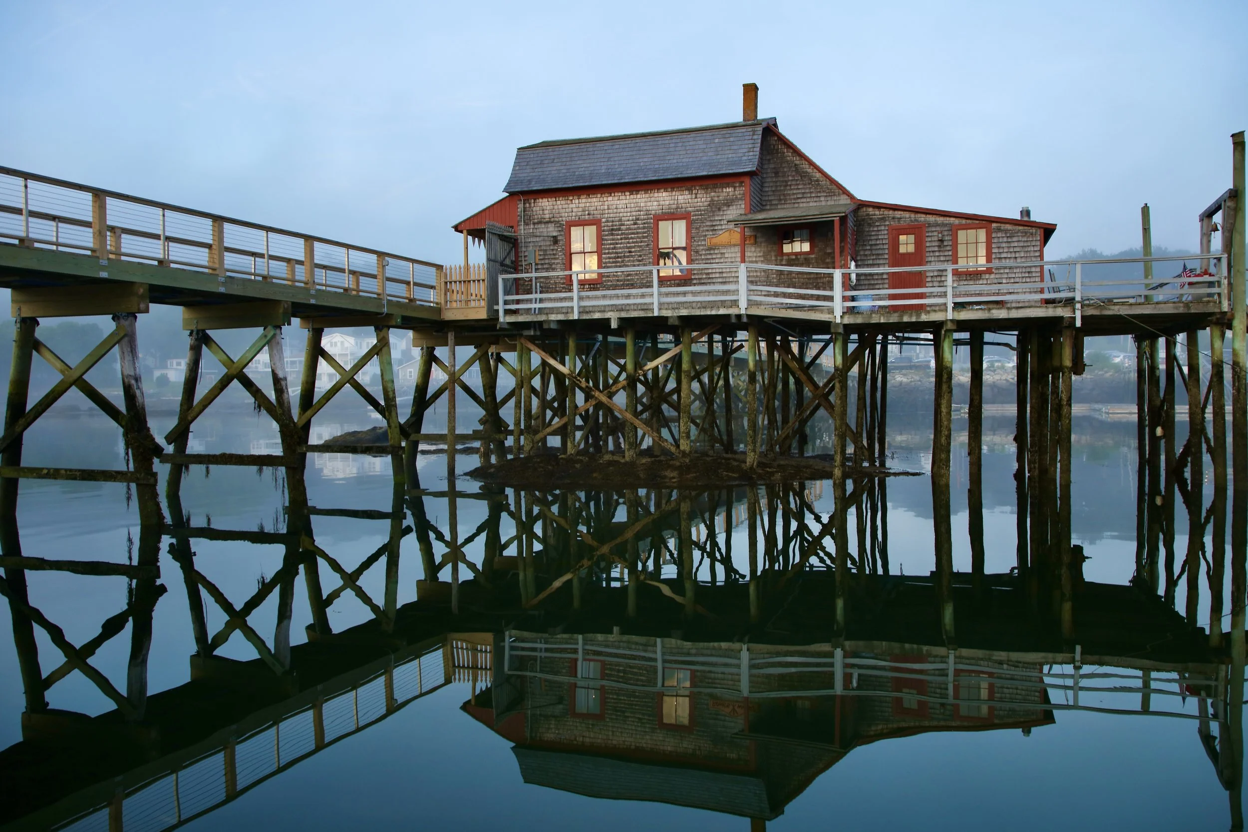 May: Footbridge, Boothbay Harbor