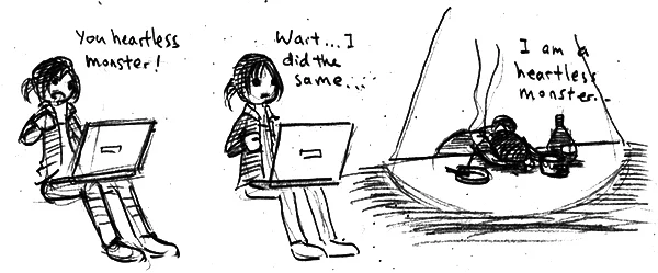 The spotlight of shame never leaves me when it comes to Papers, Please.