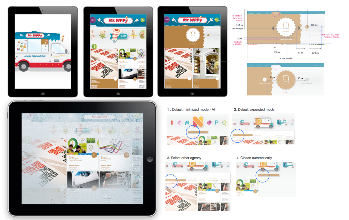 Design process, style guide design