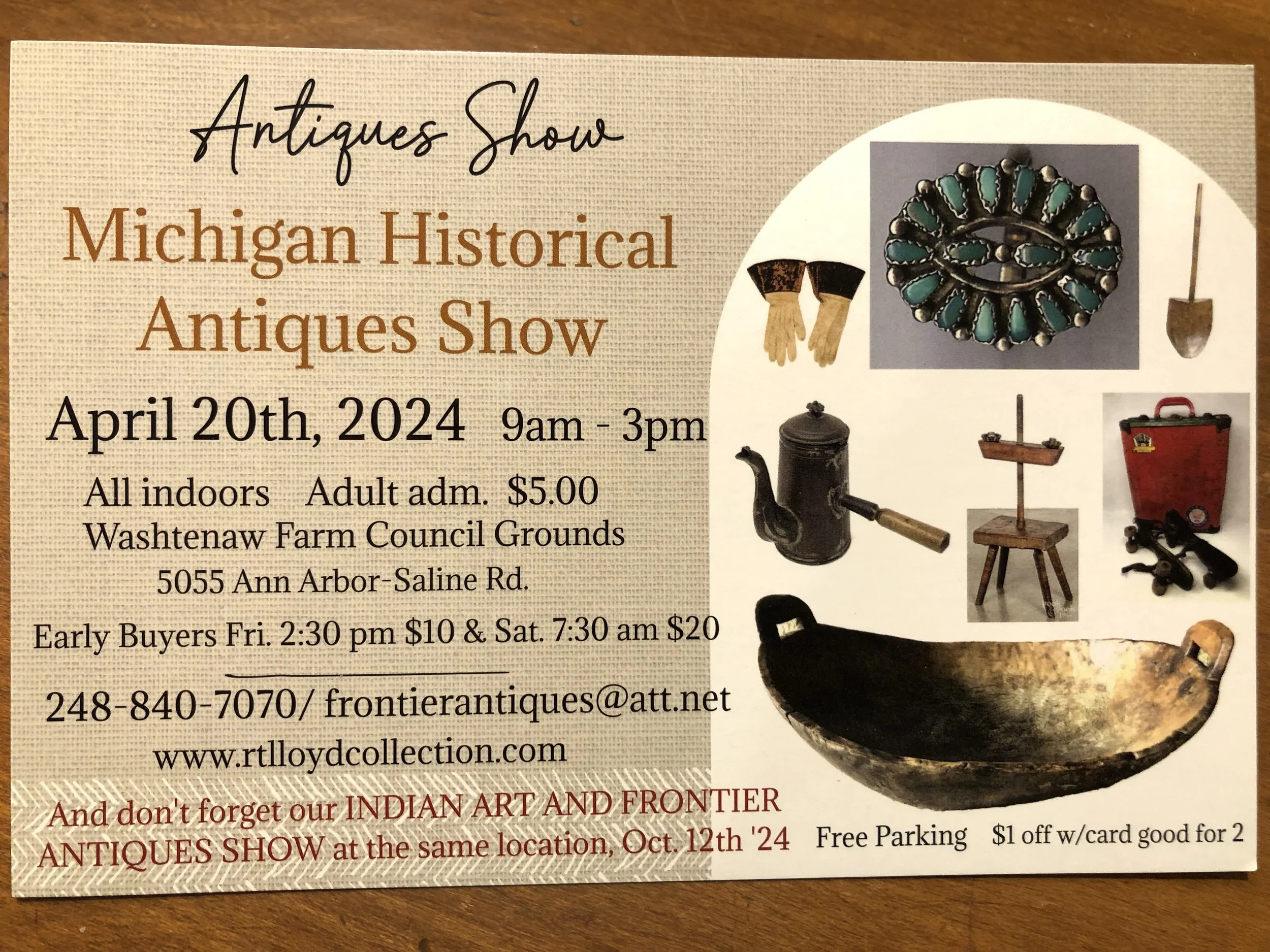 Spring,  Michigan Historical Antiques Show