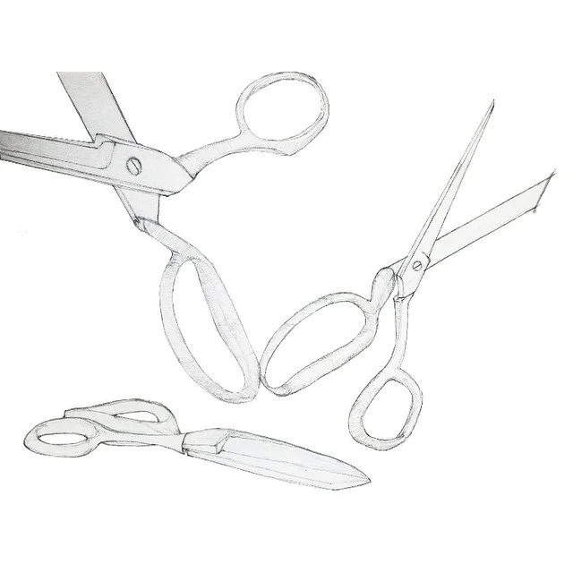 SCISSORS #industrialdesign #productdesign #practice #design #draw #sketch #scissors #cut #composition #pencil #sharp