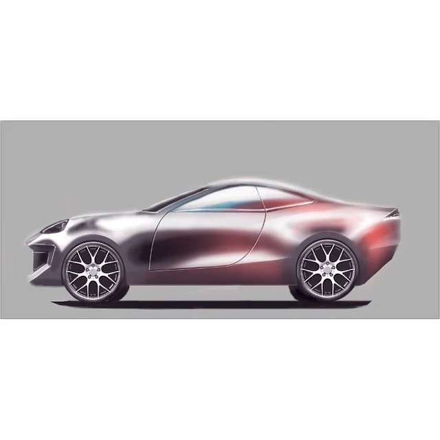 My very first car sketch! #industrialdesign #productdesign #designsketch #sketch #draw #product #car #autosketch #auto #girlpower #pink #vroom