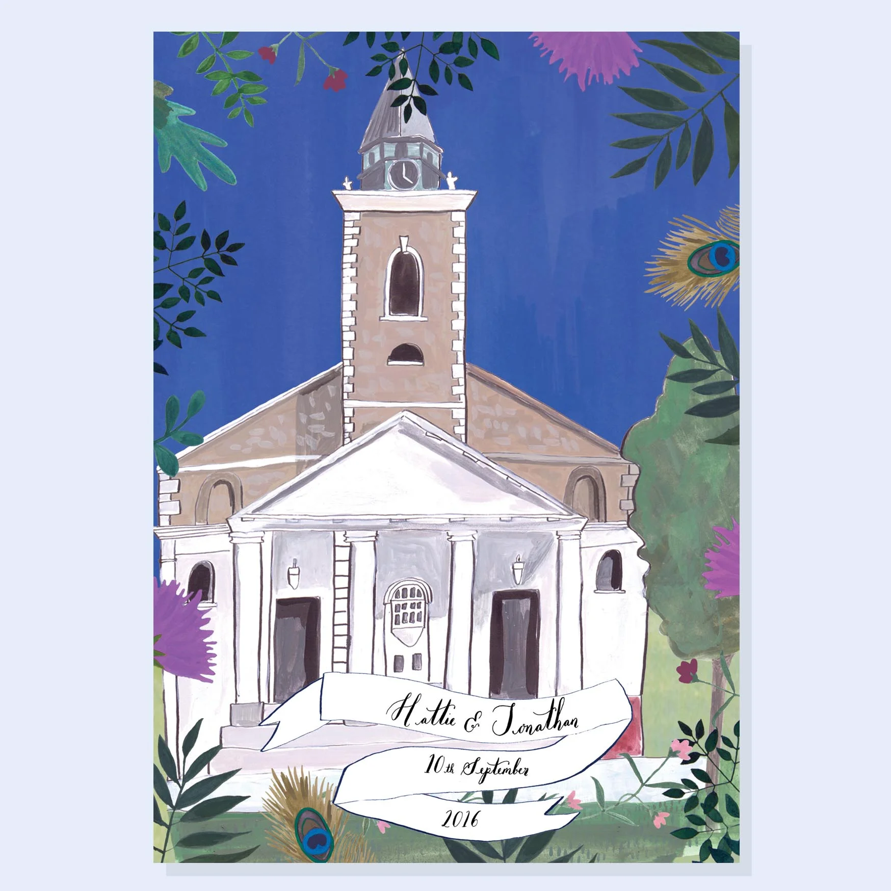 Hattie and Jonathan - Bespoke venue painting
