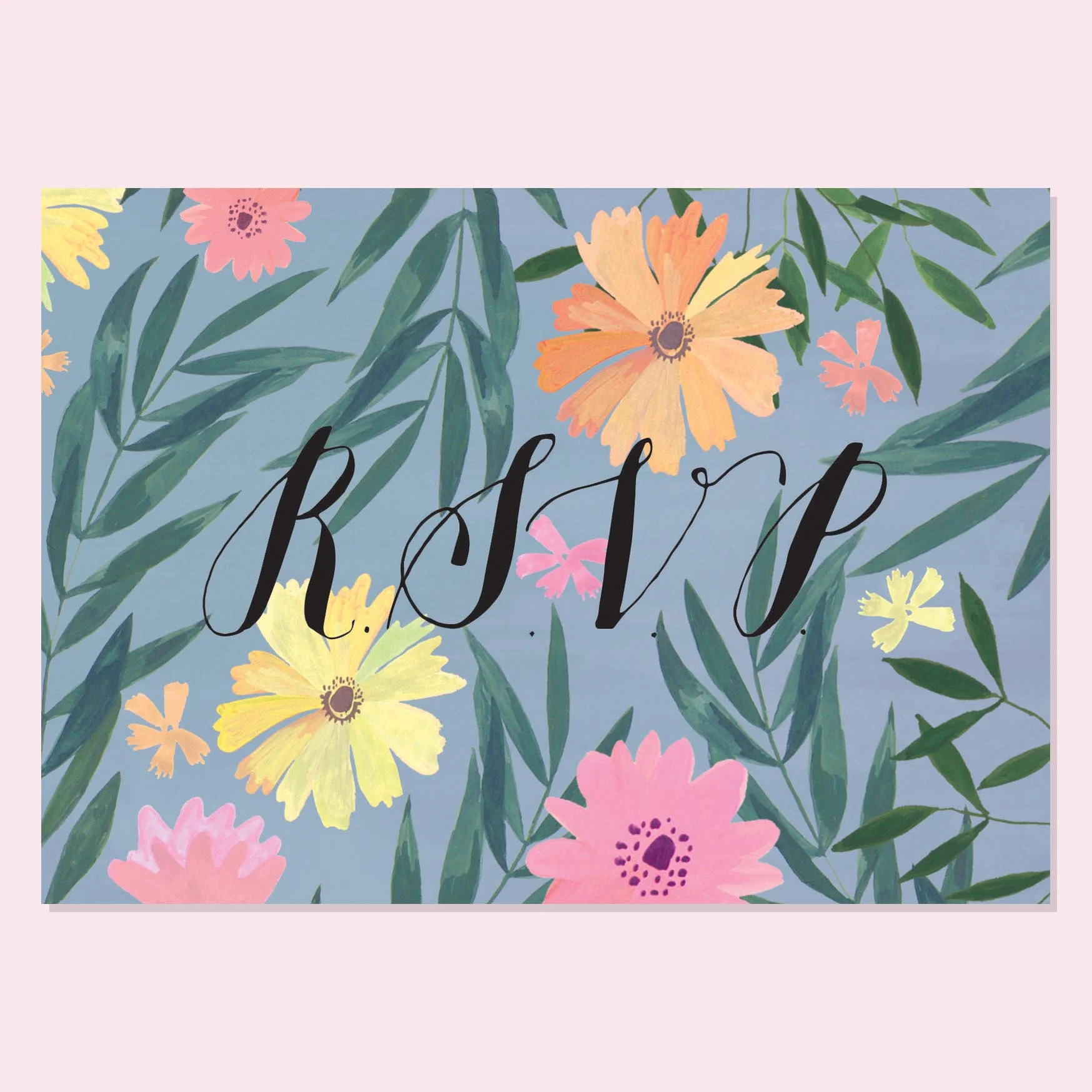 Kitty and Michael - Tropical Floral RSVP